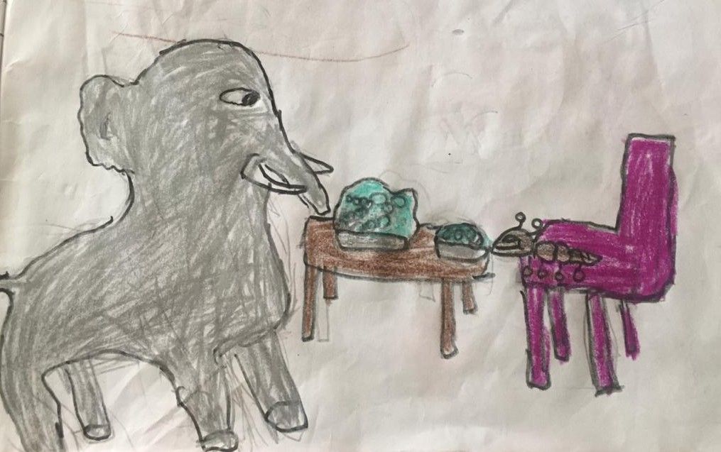 सुट्टीतील धमाल ११:  हत्ती आणि मुंगी (कविता)